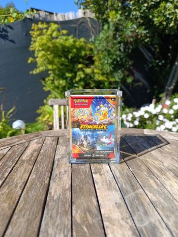 🔒 lot de 2 Protection Acrylique Magnétique – Bundle Pokémon (6 Boosters)