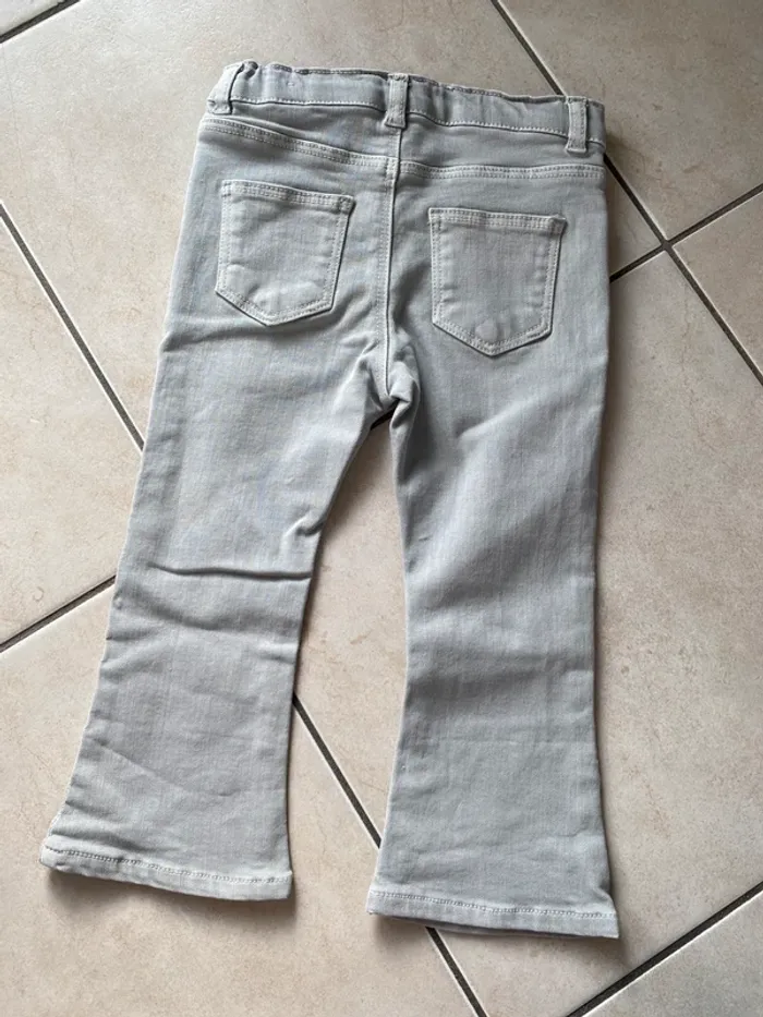 Jean flare gris Zara fille 2/3 ans - photo numéro 6