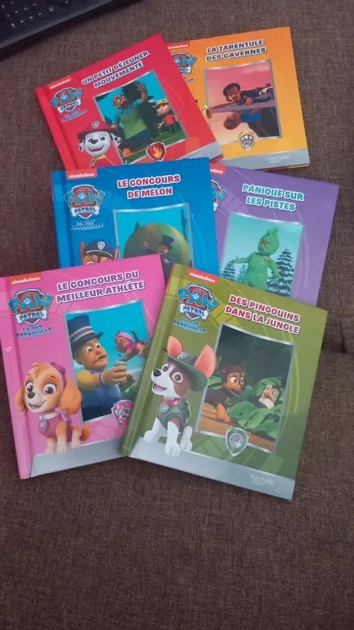 Lot de 6 mini livres pat patrouille tbe