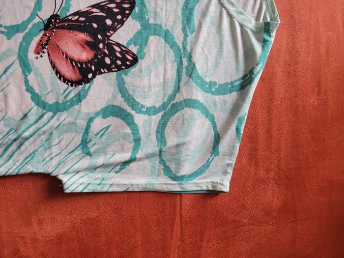 Tee shirt recto verso chat et papillon - photo numéro 8