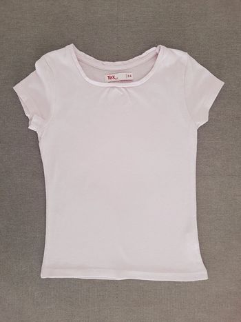 T-shirt manches courtes 4 ans rose clair Tex