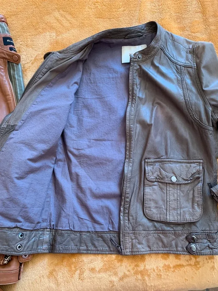 Veste en cuir d’agneau Maje taille M - photo numéro 13