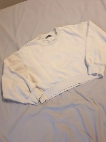 Comme neuf sweat court beige taille S marque Zara