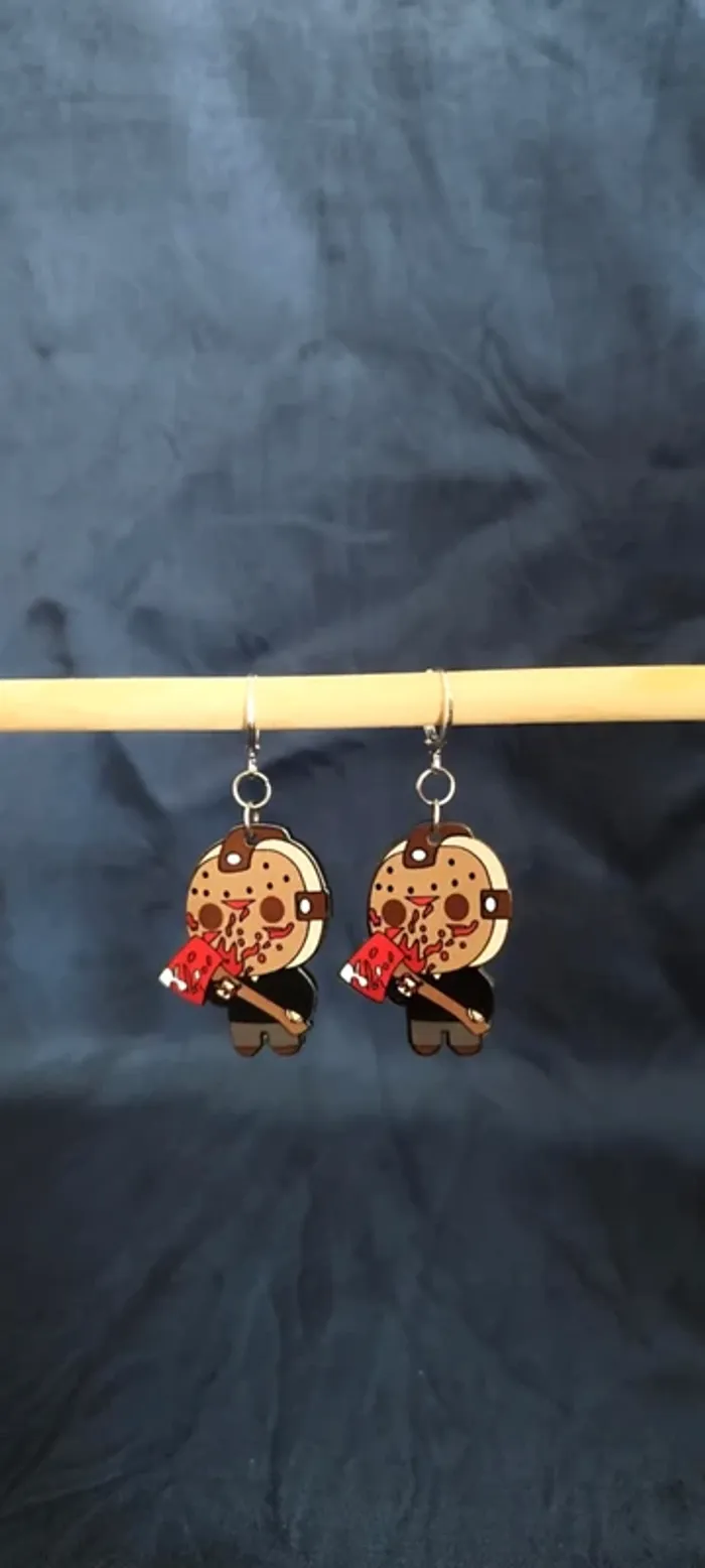 Boucles d'oreilles Jason de Vendredi 13 - photo numéro 2