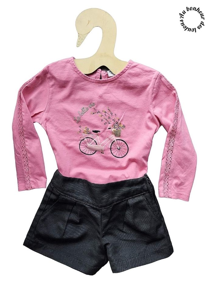 2 ans ensemble tape a l oeil teeshirt et short ( 86cm)