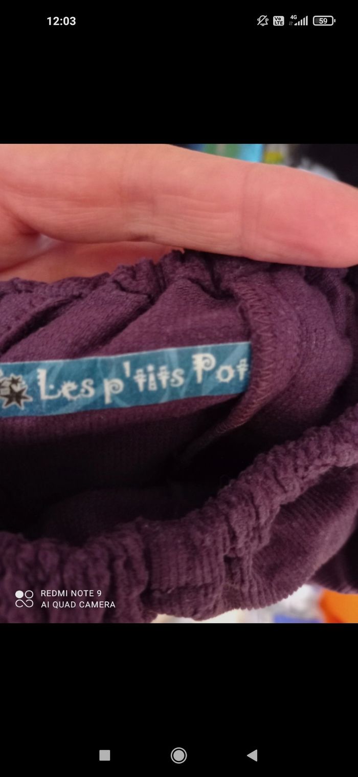 Pantalon les p'tits pots en 12 mois - photo numéro 2