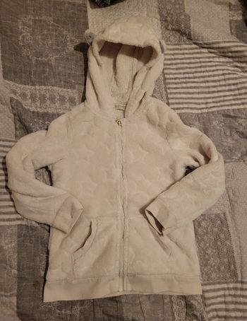 Gilet polaire blanc 6 ans