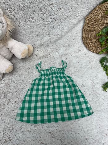 Débardeur à carreaux vert et blanc - Zara 