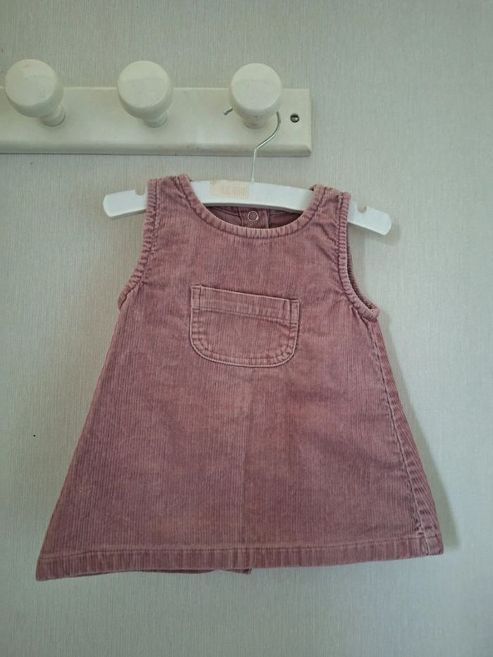 Robe rose velours 3 Mois