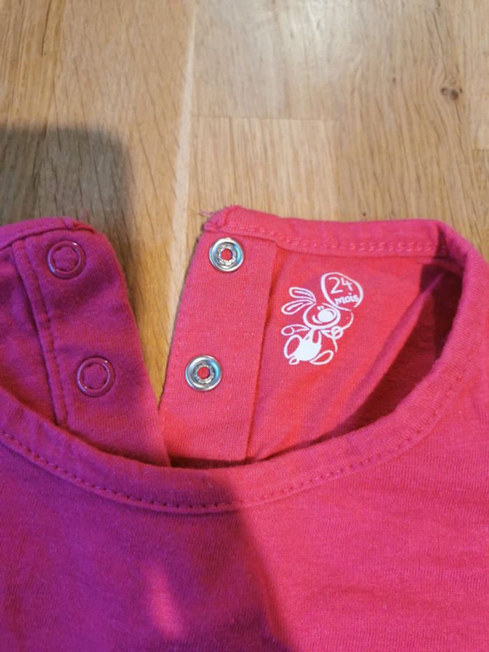 T shirt fille 24 mois U Tout Petits - photo numéro 3