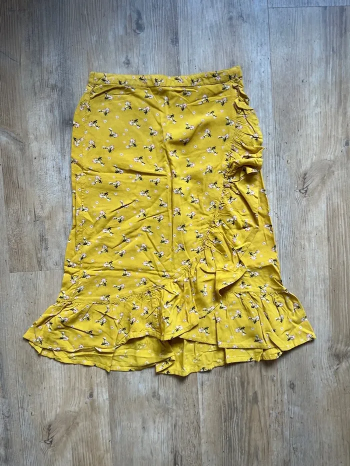 Jupe longue jaune Kiabi