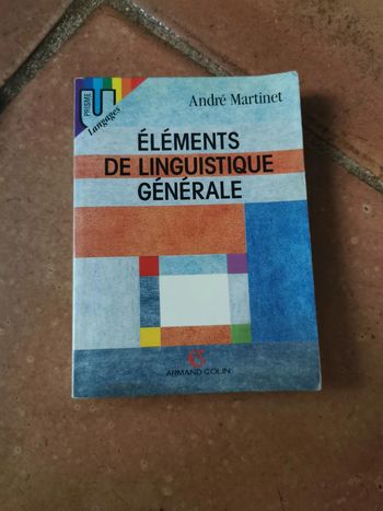 Eléments de Linguistique Générale, livre de André Martinet
