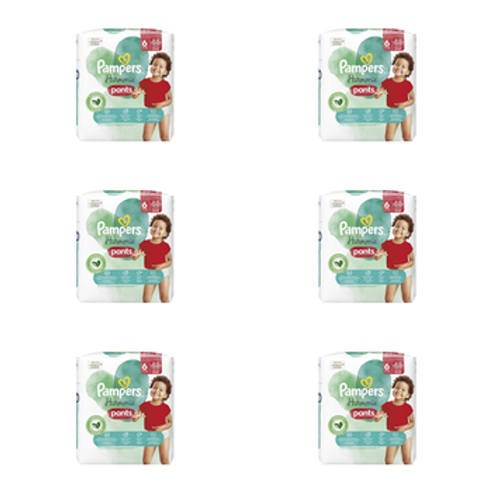 Lot de 144 Couches Pampers Harmonie Pants 15+kg Taille 6 Neuf