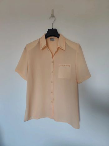 Chemise Fosby manches courtes à épaulettes jaune 42
