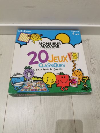 jeu de société monsieur madame "20 jeux classiques"