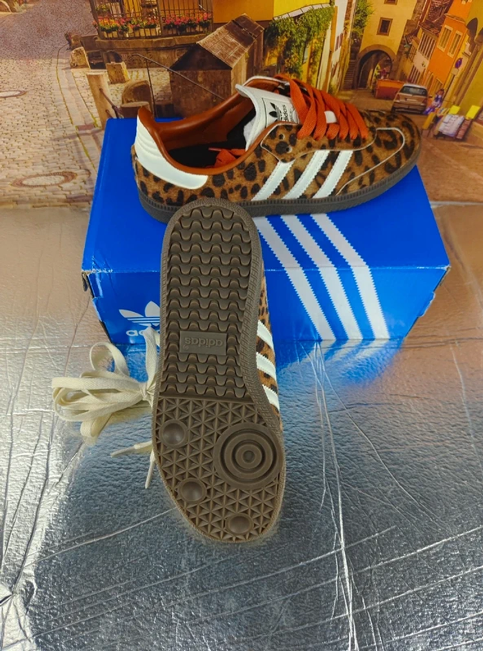 Adidas Samba Preloved Léopard Orange 41 - photo numéro 5