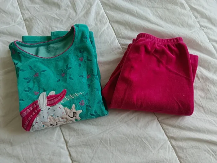 Pyjama velours licorne DPAM 10 ans