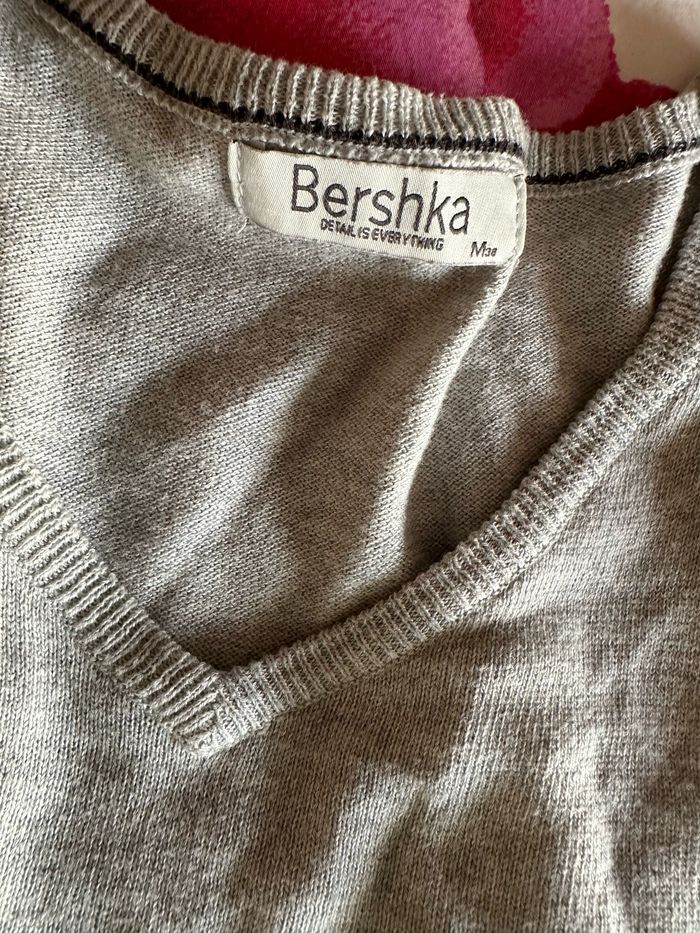 Pull gris Bershka - Taille M - photo numéro 3