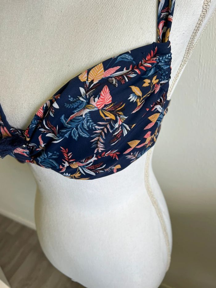 Haut de maillot de bain rouge gorge - photo numéro 2