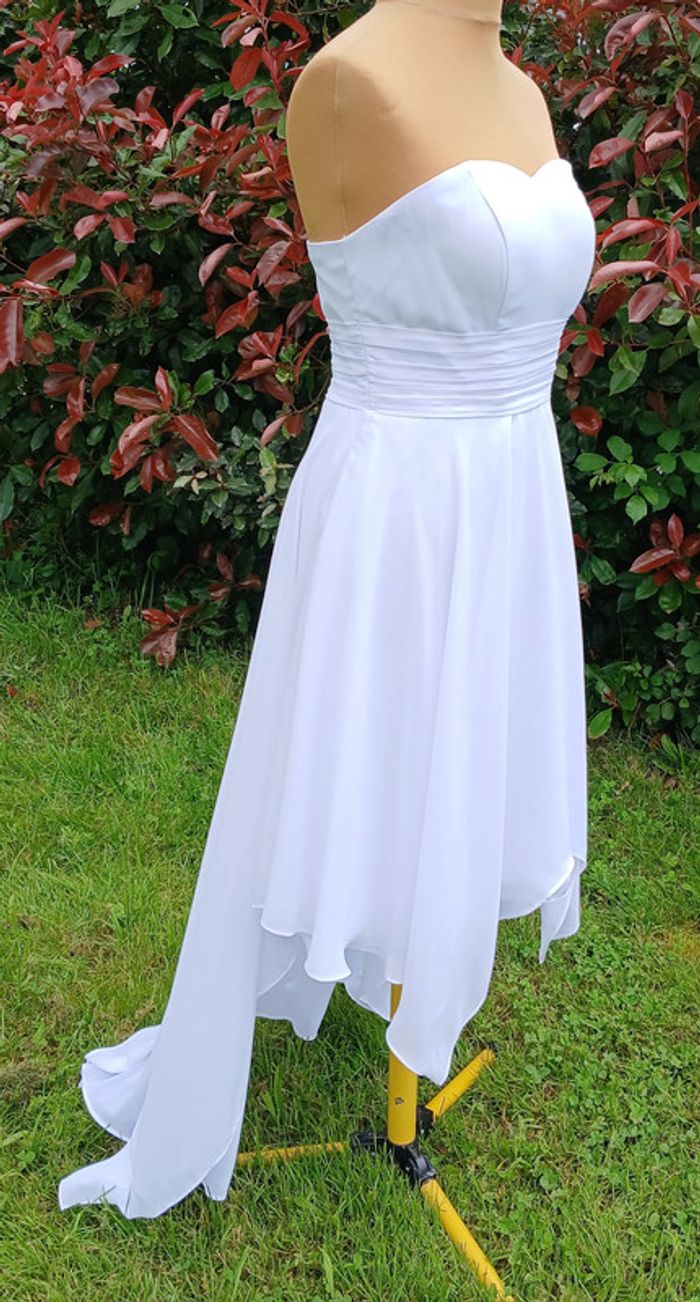 robe de mariée ou robe chic asymétrique taille 40/42 - photo numéro 7