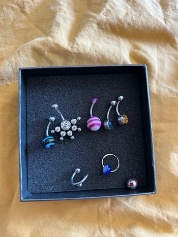 Lot de piercings nombril 