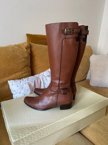 Bottes cavalières cuir