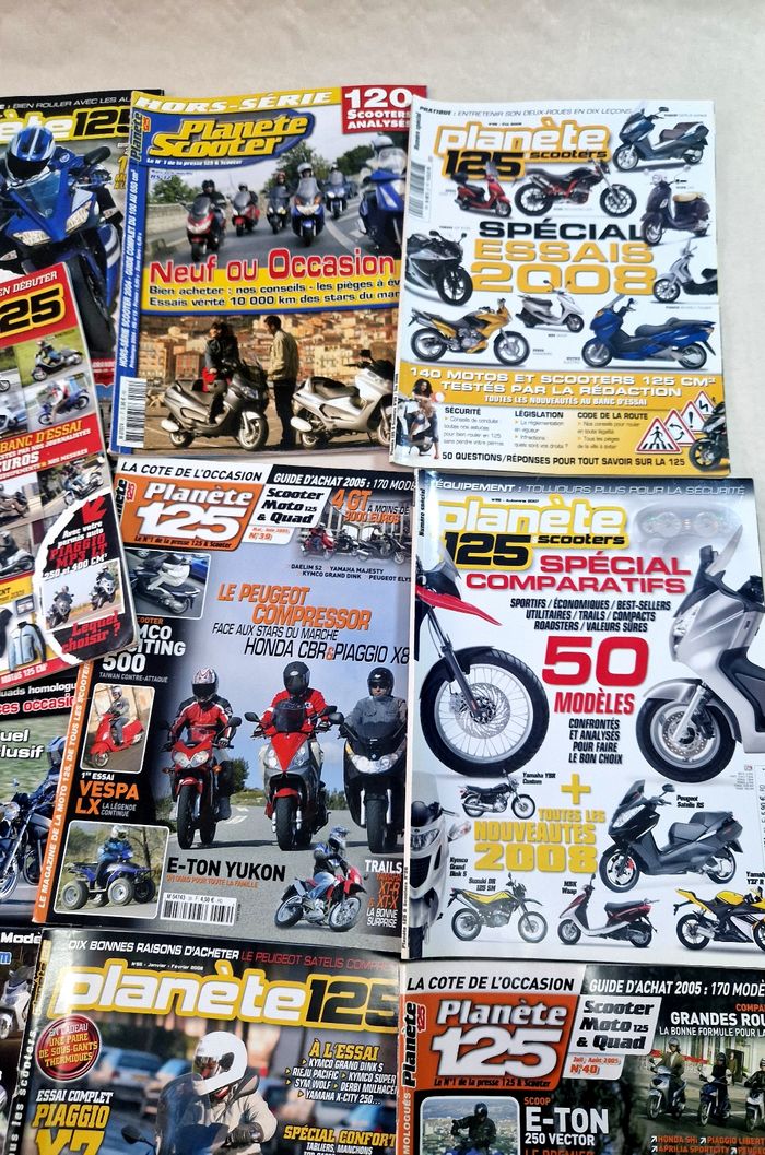 Lot de 16 revue / magazine moto  , planète 125 - photo numéro 4