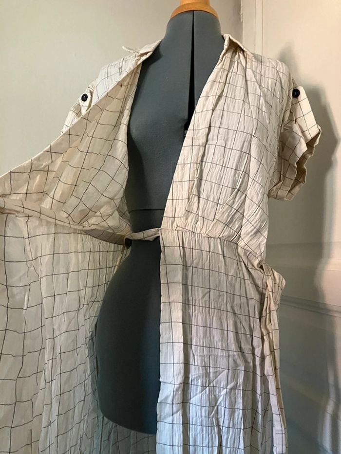 Robe légère portefeuille carreaux fenêtres - photo numéro 11