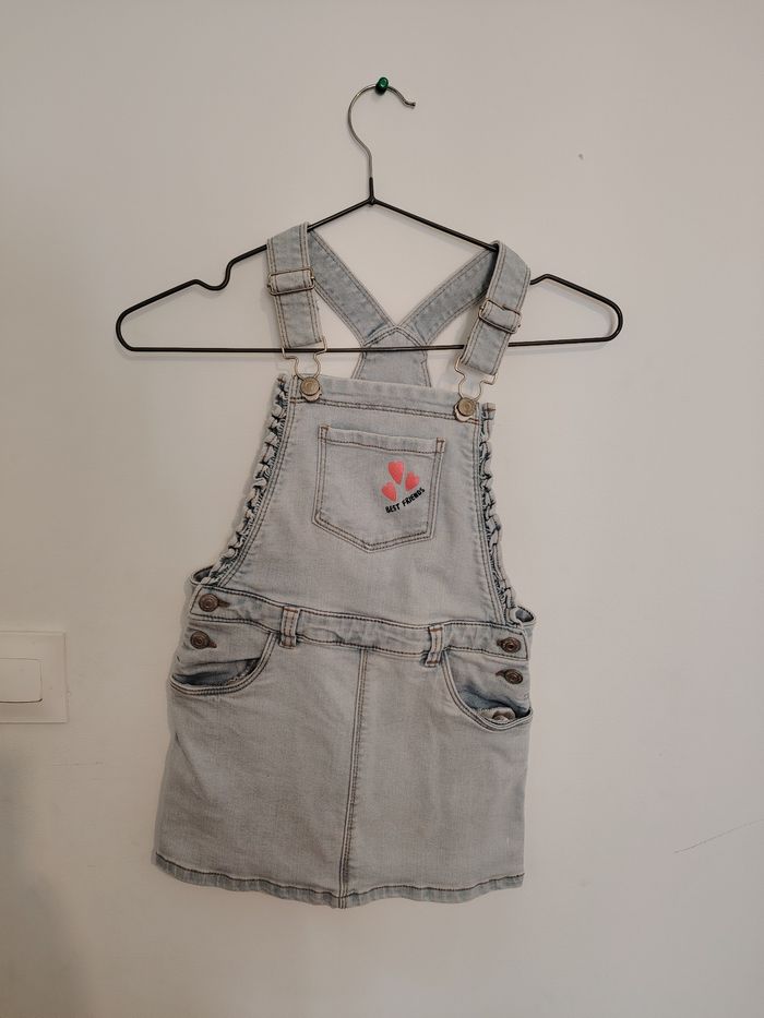 Robe salopette en jean