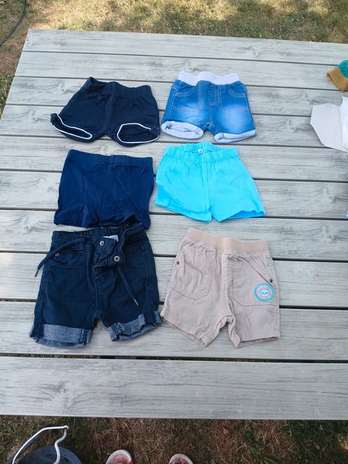 6 shorts bébé 3 mois