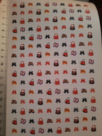 Petit autocollants sac noeud mini