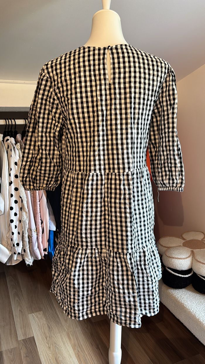 Robe vichy noire et blanche H&M T38/40 - photo numéro 2