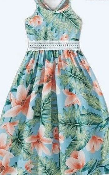 sublime longue robe fillette 3/4 ans