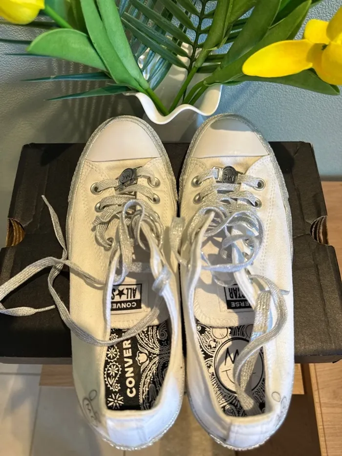 Jolies baskets basses femme 38 - photo numéro 3