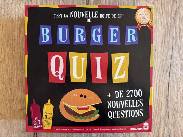 Jeux burger quiz Dujardin neuf