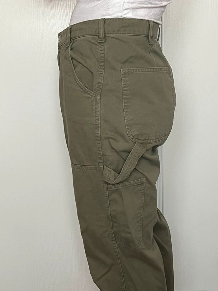 Pantalon kaki ZARA – Taille 42 – Baggy cargo tendance 🟢 - photo numéro 4