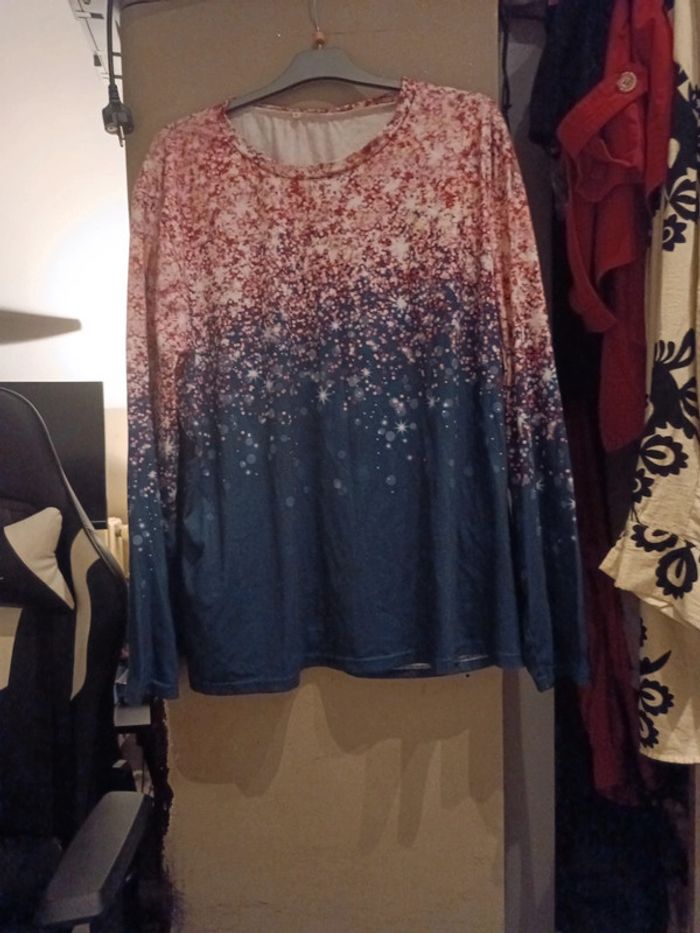 T-shirt blouse femme imprimé - photo numéro 5