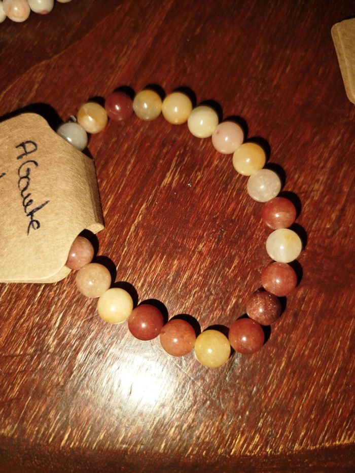 Bracelet Agathe de fleurs 8 mm - photo numéro 3