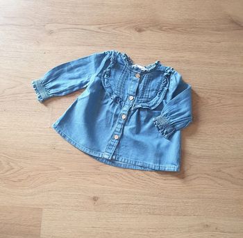 🩷 Chemisier en jean 3 mois Primark #emyfleury_3moisfille