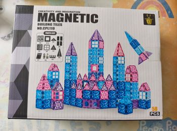 Jeu Magnétique Créatif 58 pcs – Neuf, Idéal Enfants