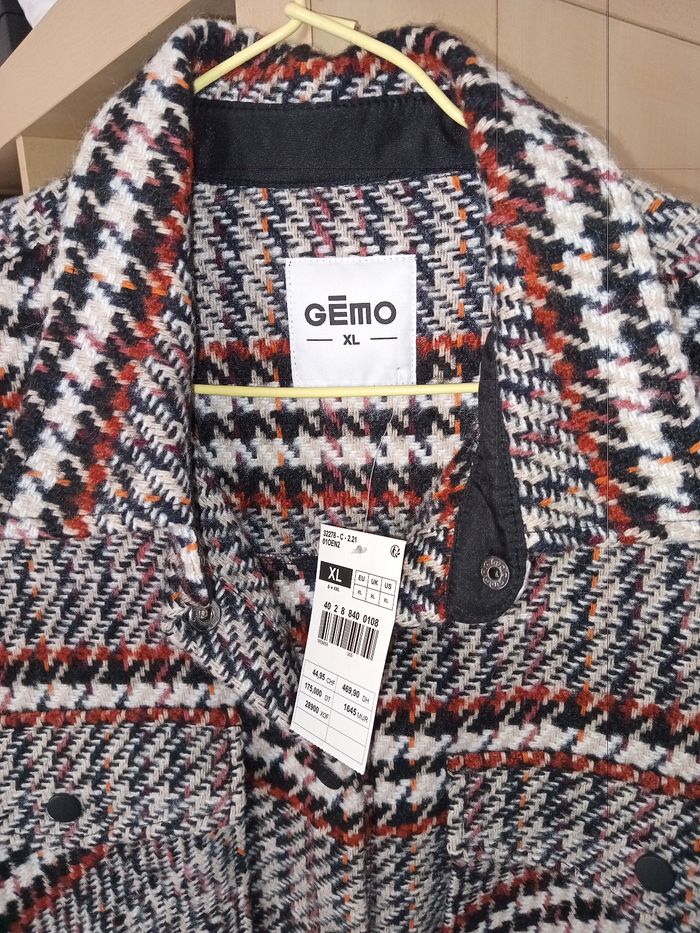 Veste hiver marron et beige. - photo numéro 2