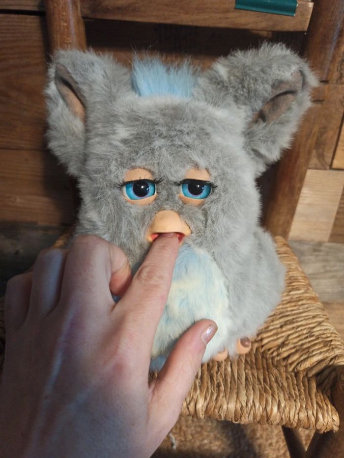 Furby tiger bleu gris tbe 2005 - photo numéro 6