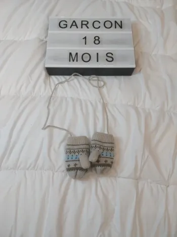 Gants avec lien 18-24 mois garçon la halle