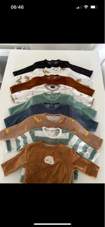 Lot 9 pyjamas 6 mois 