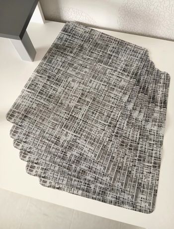 Lot de 6 sets de table à motifs graphiques, neufs