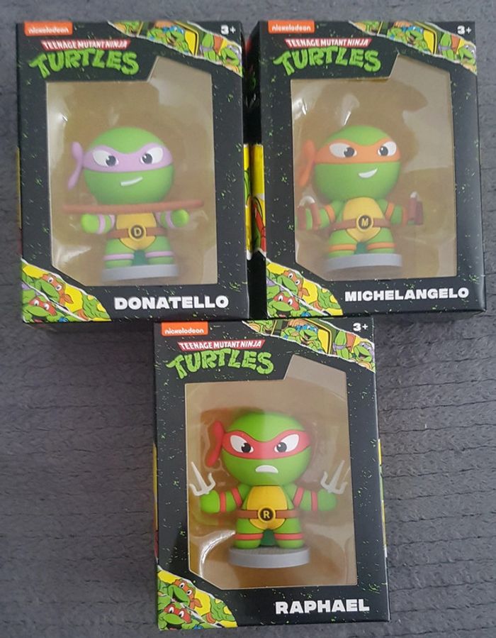 Lot de figurines collection tortues ninja nickelodeon neuves en boite