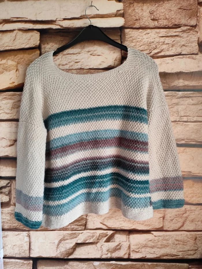 🌸Pull laine tons bleu Taille 40/42🌸 - photo numéro 4