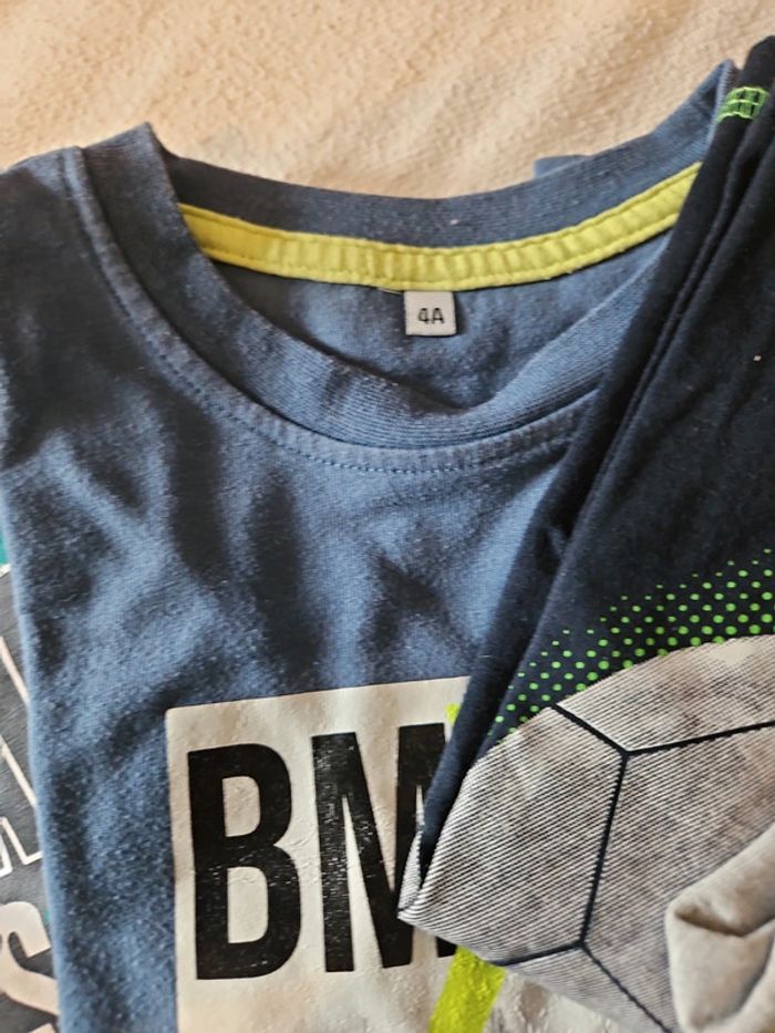 Lot de 7 tee-shirts garçon manches longues 4 ans - photo numéro 4