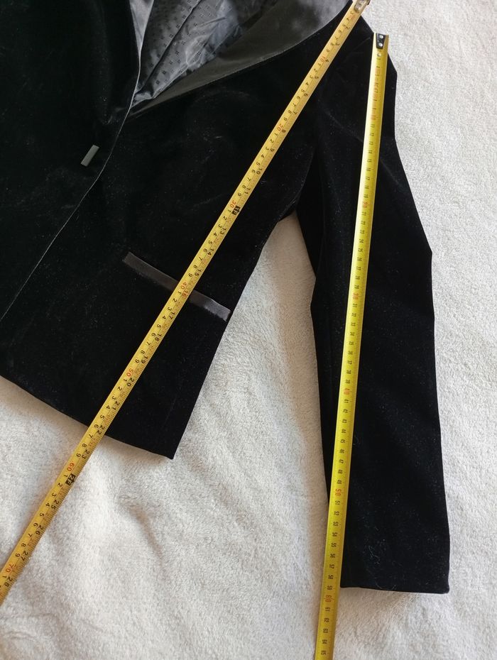 Veste/ Blazer en velours noir. K-zell 38 - photo numéro 9