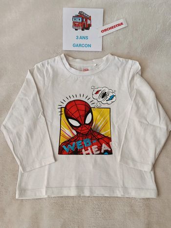 T-shirt spiderman 3 ans orchestra